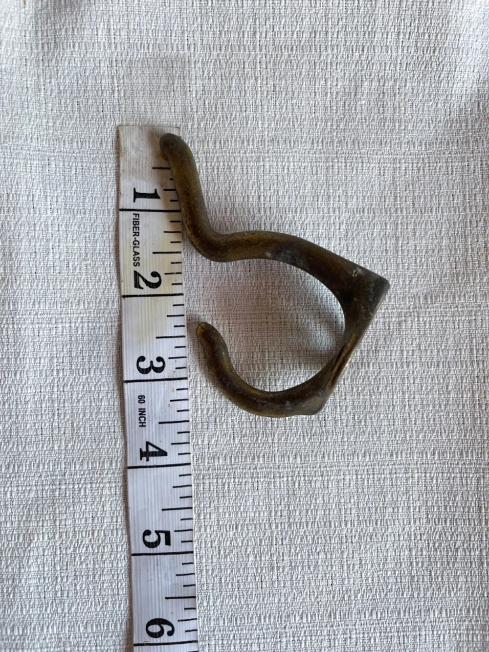Antique Brass Double Wall Hook - Picture 6 of 7